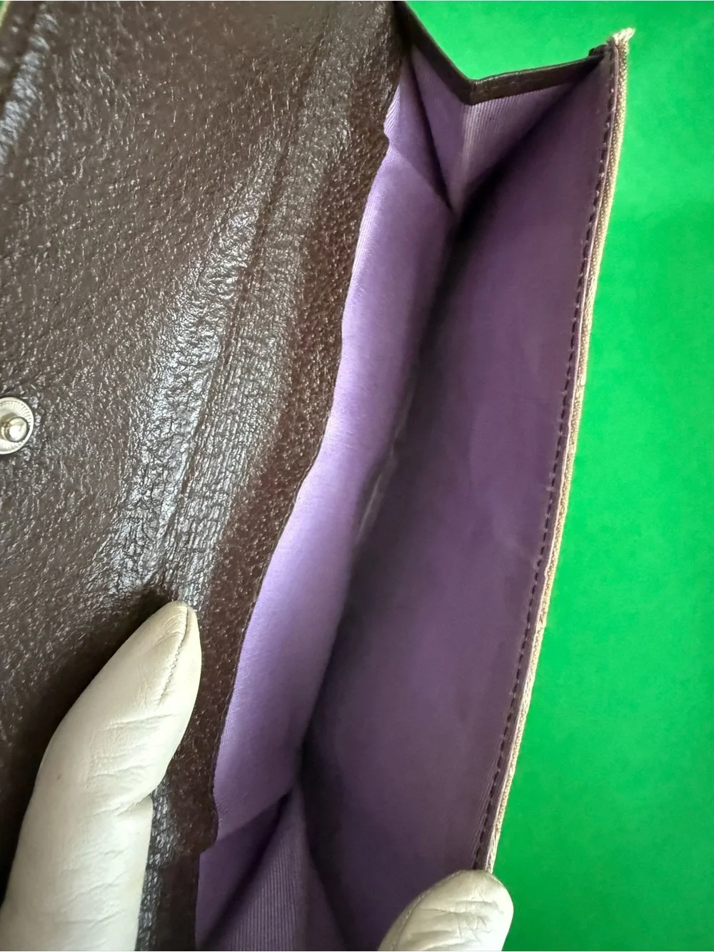 BVLGARI Logomania Monogram Long Trifold Wallet